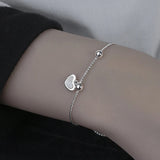 Love Heart Hollow Round Beads Bracelet