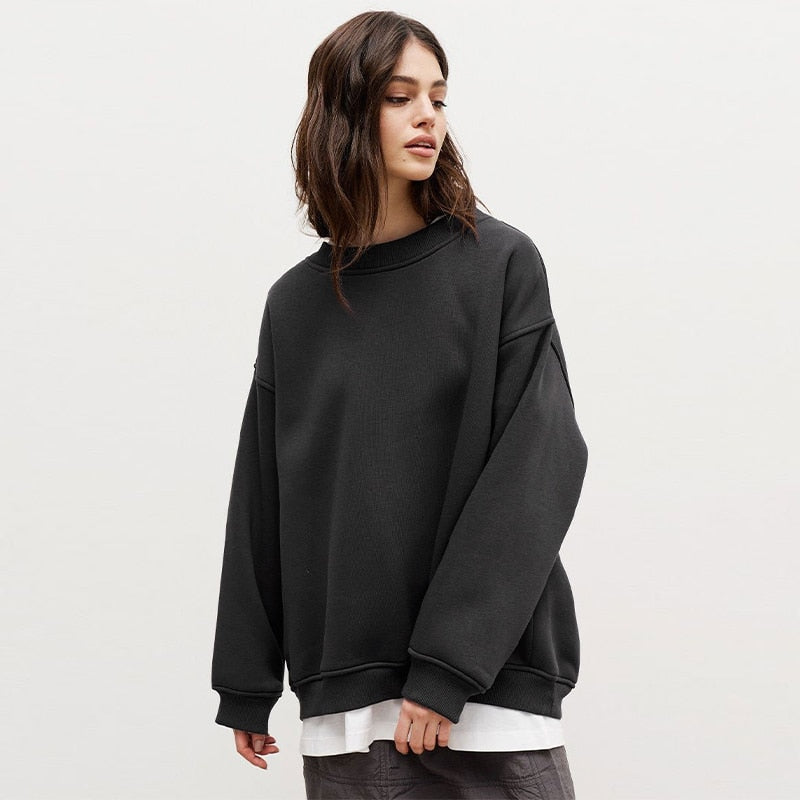 Fashion Solid Y2K Oversize Sweatshirt