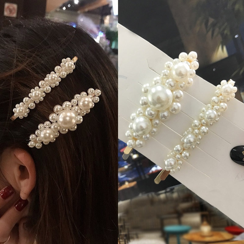 Handmade Pearls Hair Clips Pin