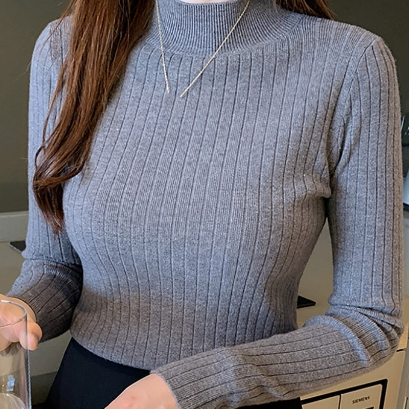 Women Mockneck Sweater Women