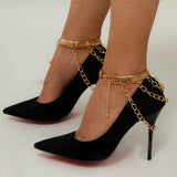 Multilayer Chain High Heel Foot Ankle