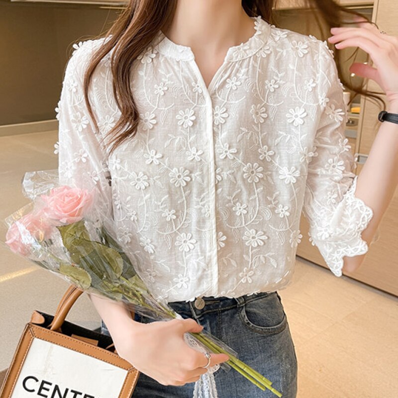 Summer Flare Sleeve Elegant Blouse