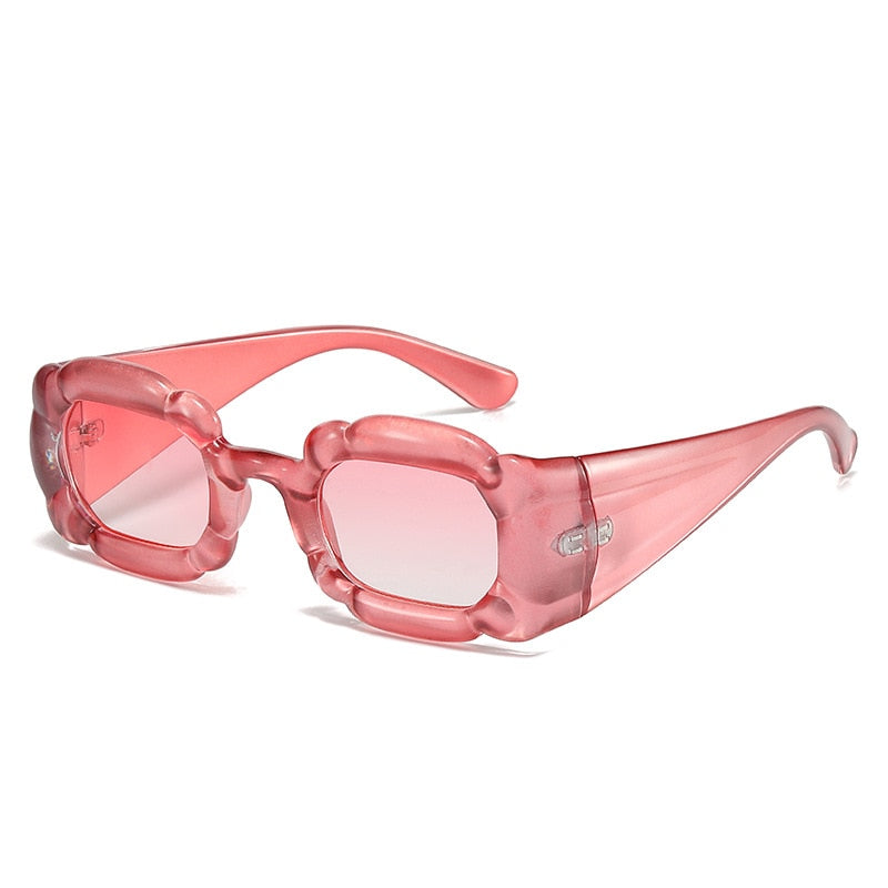 Candy Color Flower Square Sunglasses