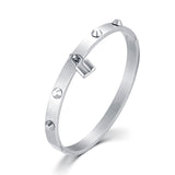 Unisex Stainless Steel Love Bangle Sets