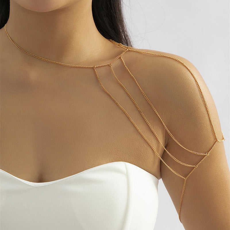 Geometric Hanging Neck Collarbone Chain