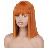 Straight Wig With Bangs for Women