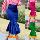 Elegant Irregular High Waist Pleated Skirt