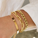 Gold Silver Color Bracelets Set