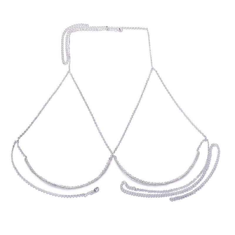 Crystal Chest Bracket Bust Chain Bra