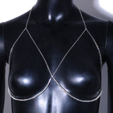 Crystal Chest Bracket Bust Chain Bra