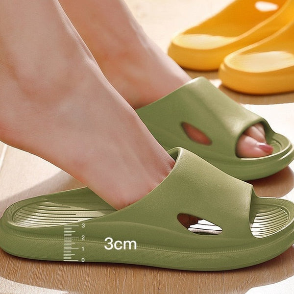 Platform Soft Thick Sole Indoor Anti-slip Ladies Bath Shoes