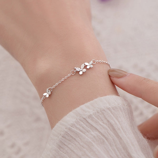  Diamond-Studded Butterfly Bracelet 