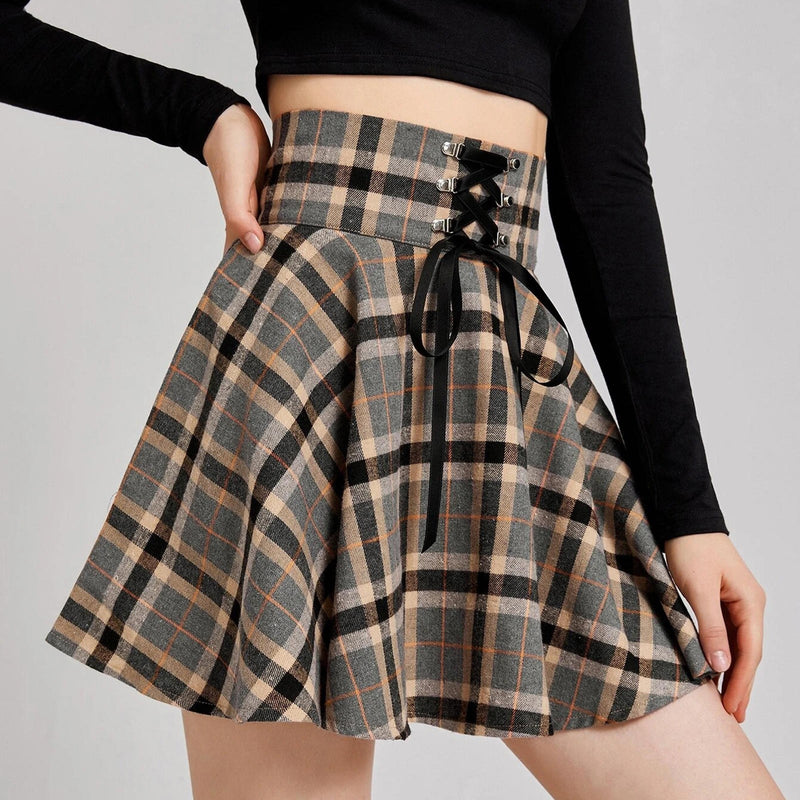 Retro Pleated Short Skirts