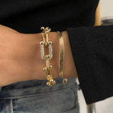 Metal Bangle Bracelet for Women