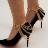 Multilayer Chain High Heel Foot Ankle