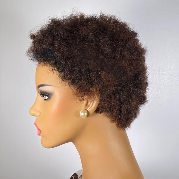 Honey brown Low cut wig