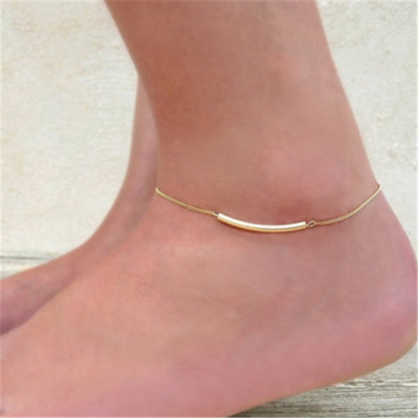 Simple Tube Summer Anklets For Women