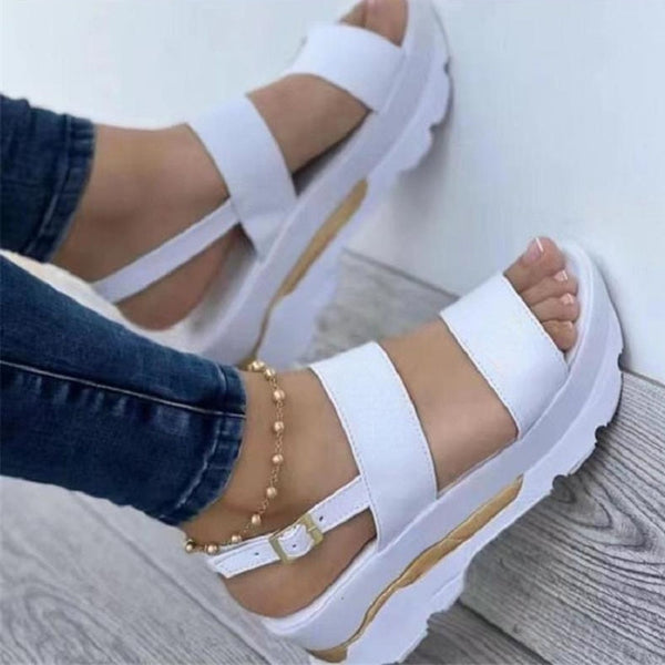 Platform Buckle Strap Street Outdoor Sandals