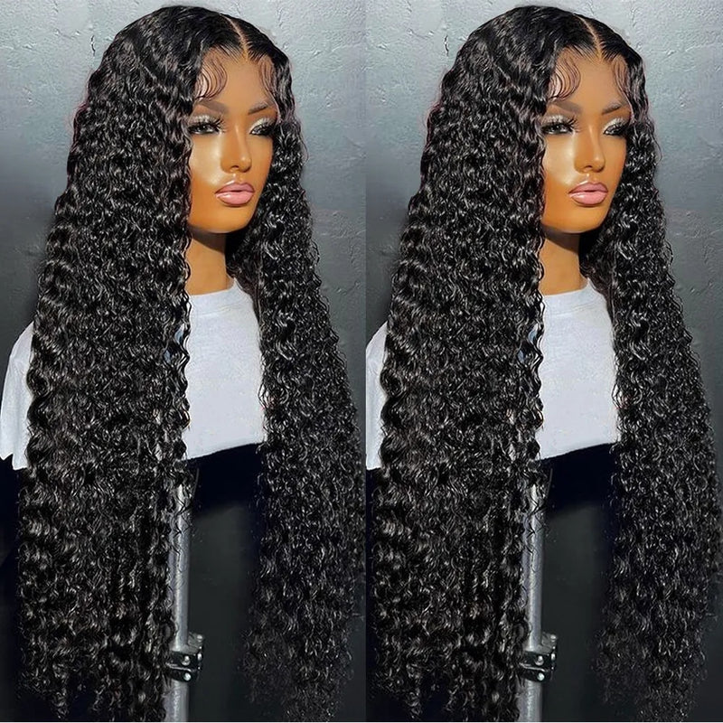  Lace Front Human Hair Deep Wave Frontal Wig 