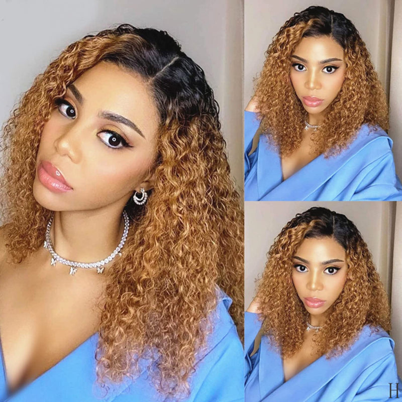 Sleek Curly Human Hair Wig