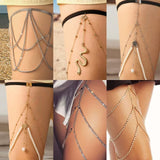 Trend Sexy Gold Color Leg Chain Women