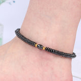 Magnet Therapy Black Beads Weight Loss Anklet