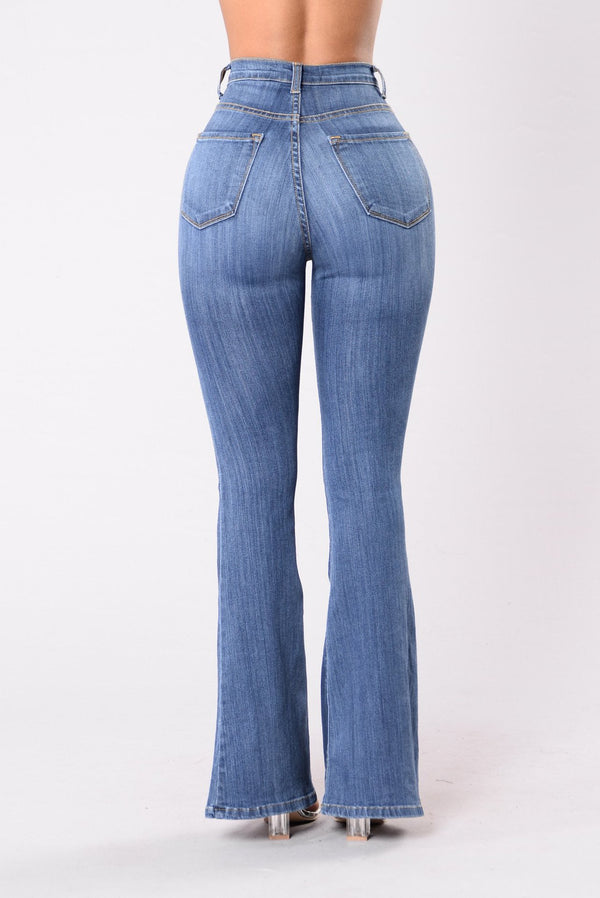 High Waist Flare Jeans for Women