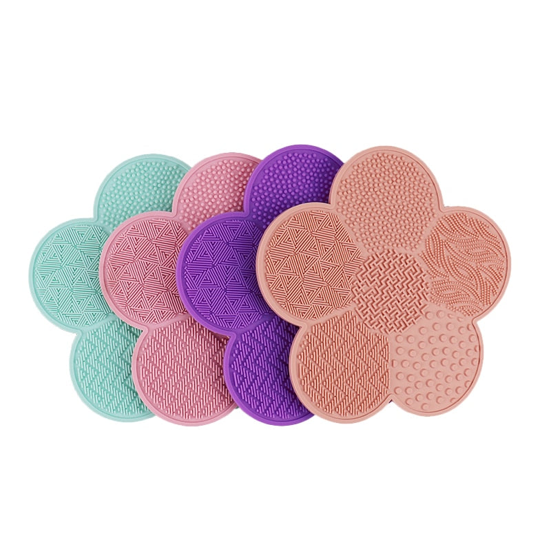 Makeup Brush Mat Cleaner with Suction Cup