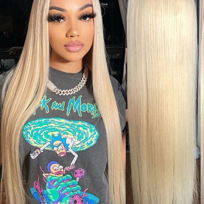 Bone Straight 13x4 Lace Front Human Hair Wigs