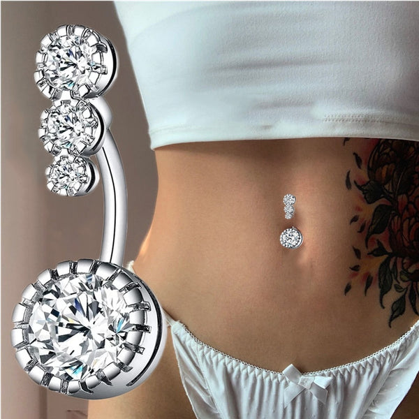 Zircon Crystal Belly Button